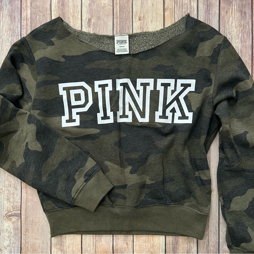 PINK Victoria's Secret Camo Sweater